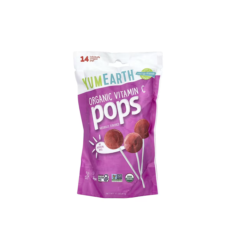 Леденцы органические YUMEARTH Lollipops Витамин С 87гр №14