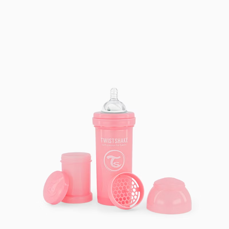 Бутылочка антиколиковая Twistshake, розовая, 260 мл