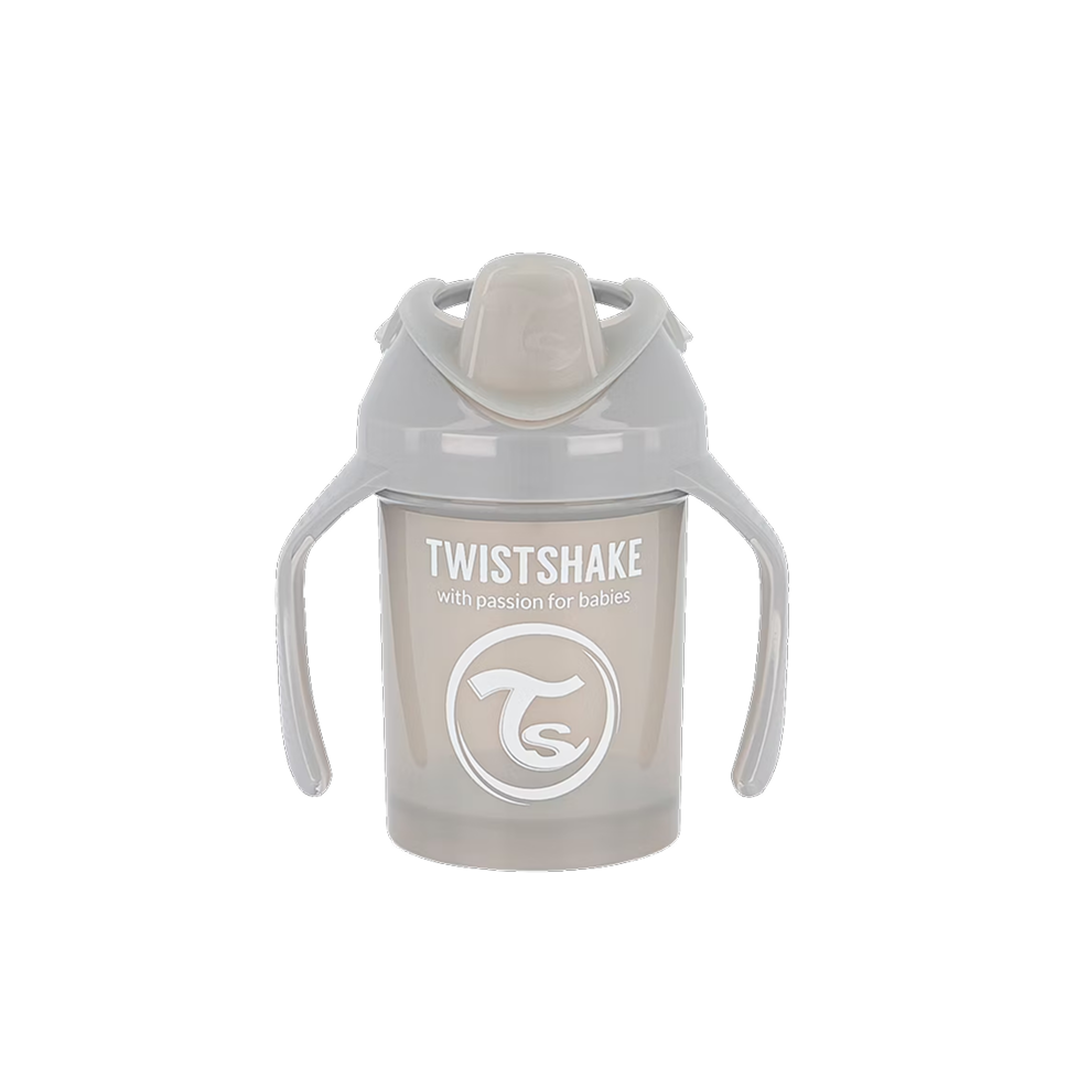 Поильник-непроливайка с трубочкой Twistshake, серый, 360 мл (6+ мес)
