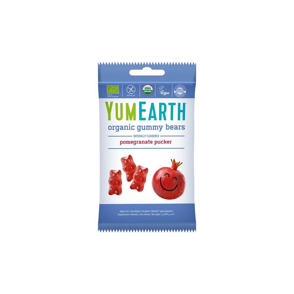 Мармелад органический YUMEARTH Pomegranate Pucker, 50 г