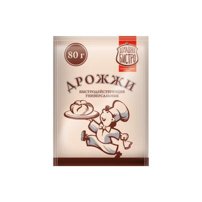 Дрожжи сухие Домашнее Бистро быстродейств. 80г