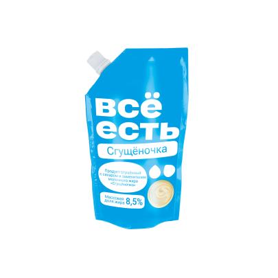 Сгущёночка ВСЁ ЕСТЬ 8,5% с сах. и зам.молоч жира дой.пак 270г