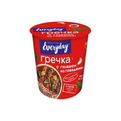 Гречка Everyday с гуляшом из говядины 75г