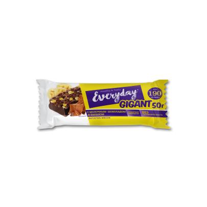 Батончик мюсли Everyday Gigant мол.шоколад-банан 50г