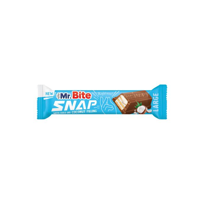 Вафли MR BITE SNAP в молочном шоколаде с кокосовым кремом 35 г