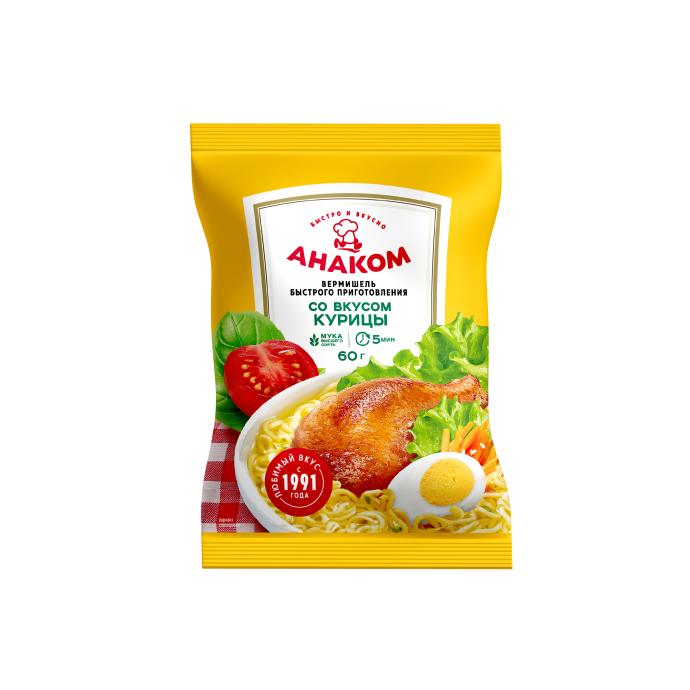Вермишель быстрого приготовления со вкусом курицы