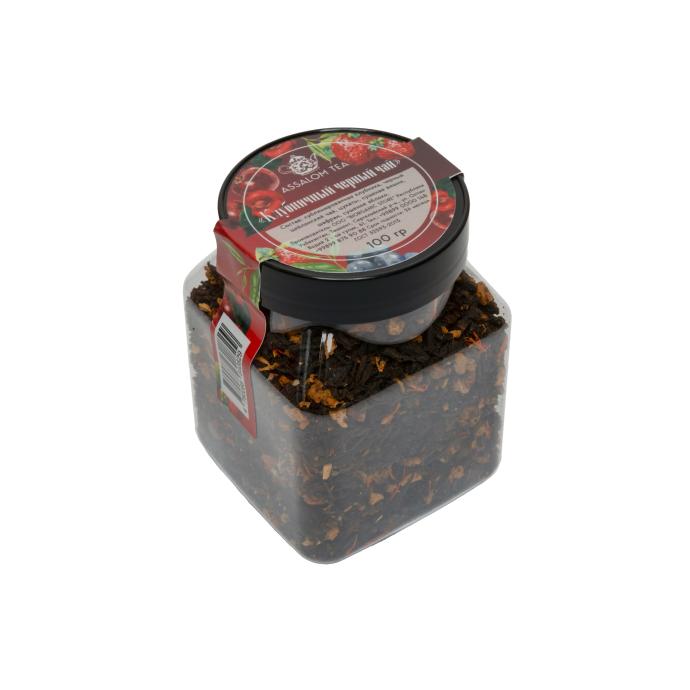 Чай чёрный Assalom Tea клубничный 100г