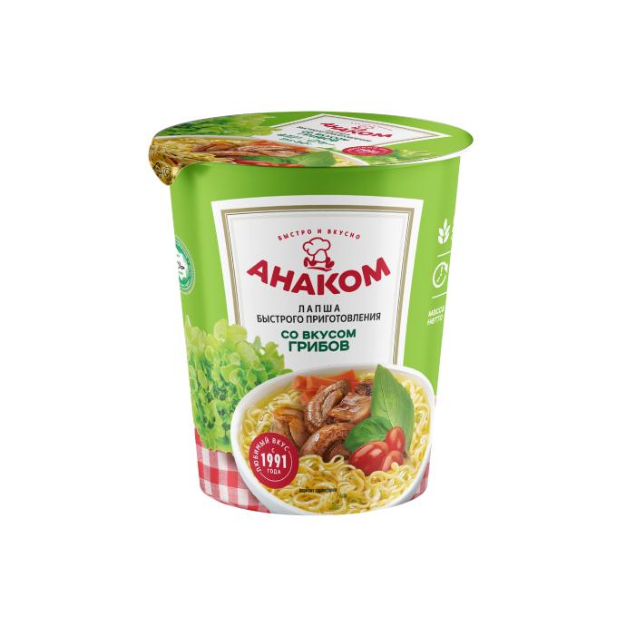 Лапша быстрого приготовления с грибным вкусом в стакане 50 г