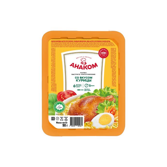 Tovuq ta’mli tez pishadigan lapsha 90 g lik lotokda