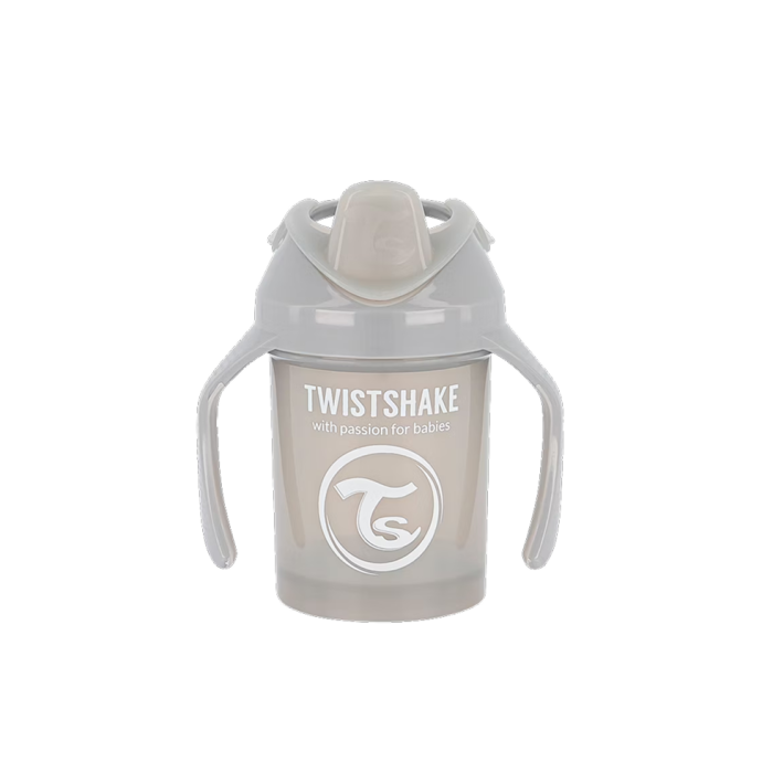 Поильник-непроливайка с трубочкой Twistshake, серый, 360 мл (6+ мес)
