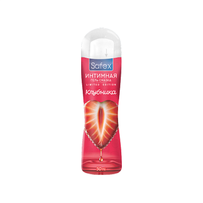 Intim gel  Safex qulupnay ta’mi bilan, 50 ml